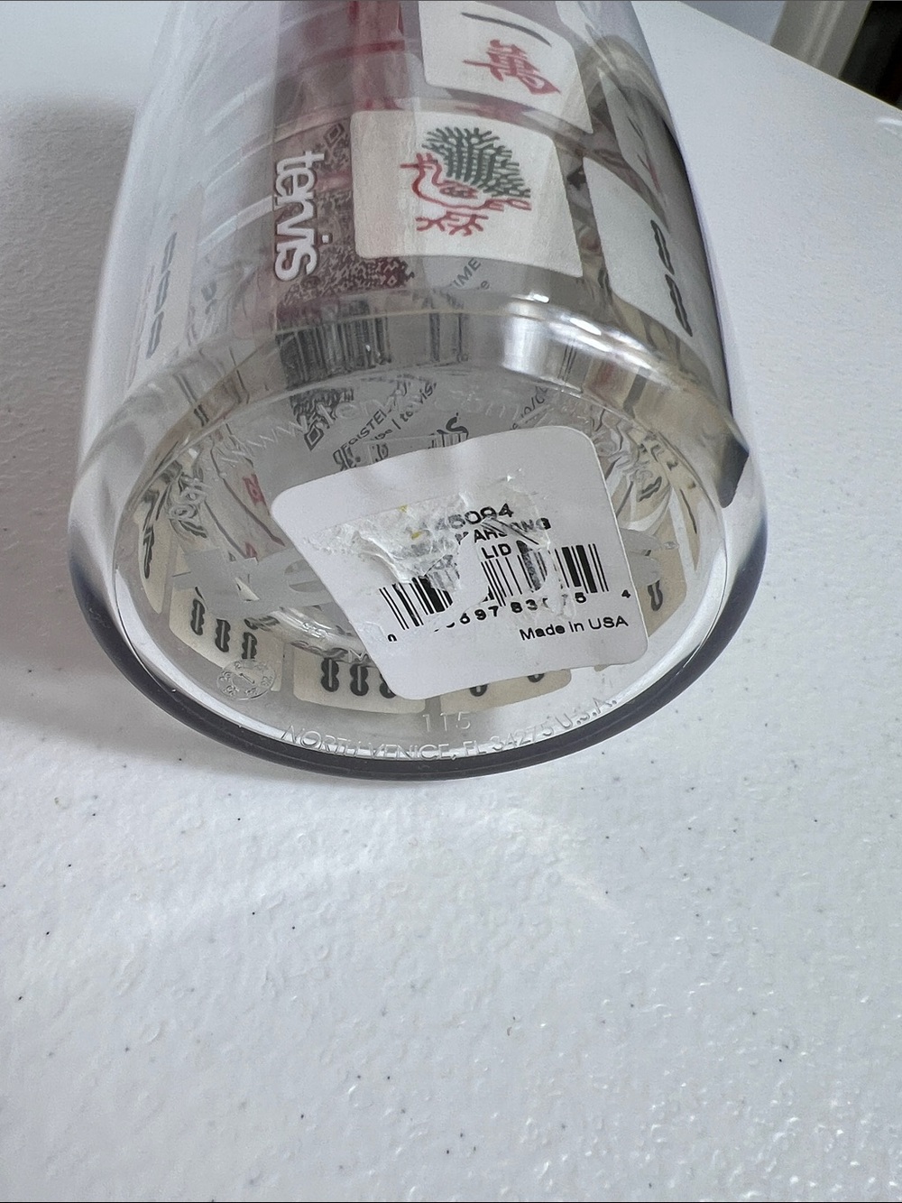 Tervis 16 0z Red-Top Mahjong Tile Insulated Tumbler NWT - Picture 5 of 8